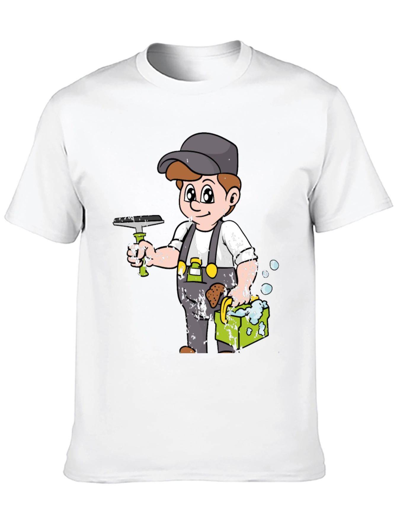 Cartoon Window Washer T-Shirt