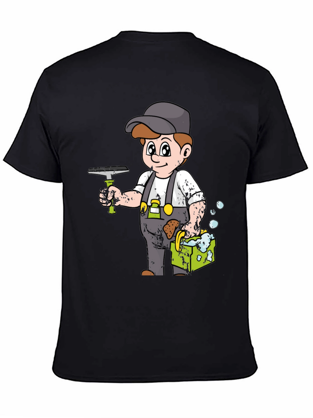Cartoon Window Washer T-Shirt