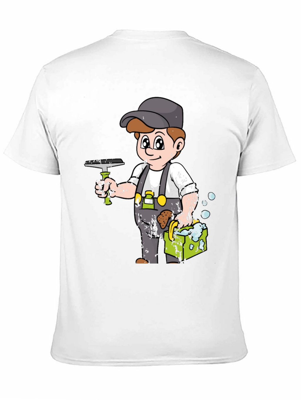 Cartoon Window Washer T-Shirt
