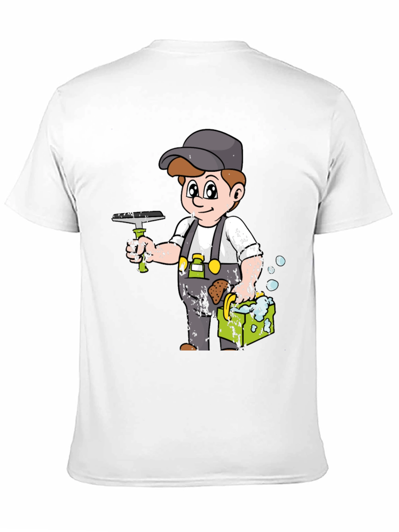 Cartoon Window Washer T-Shirt