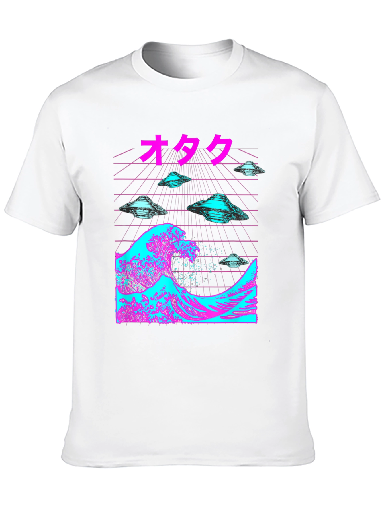 Otaku Wave UFOs Black T-Shirt