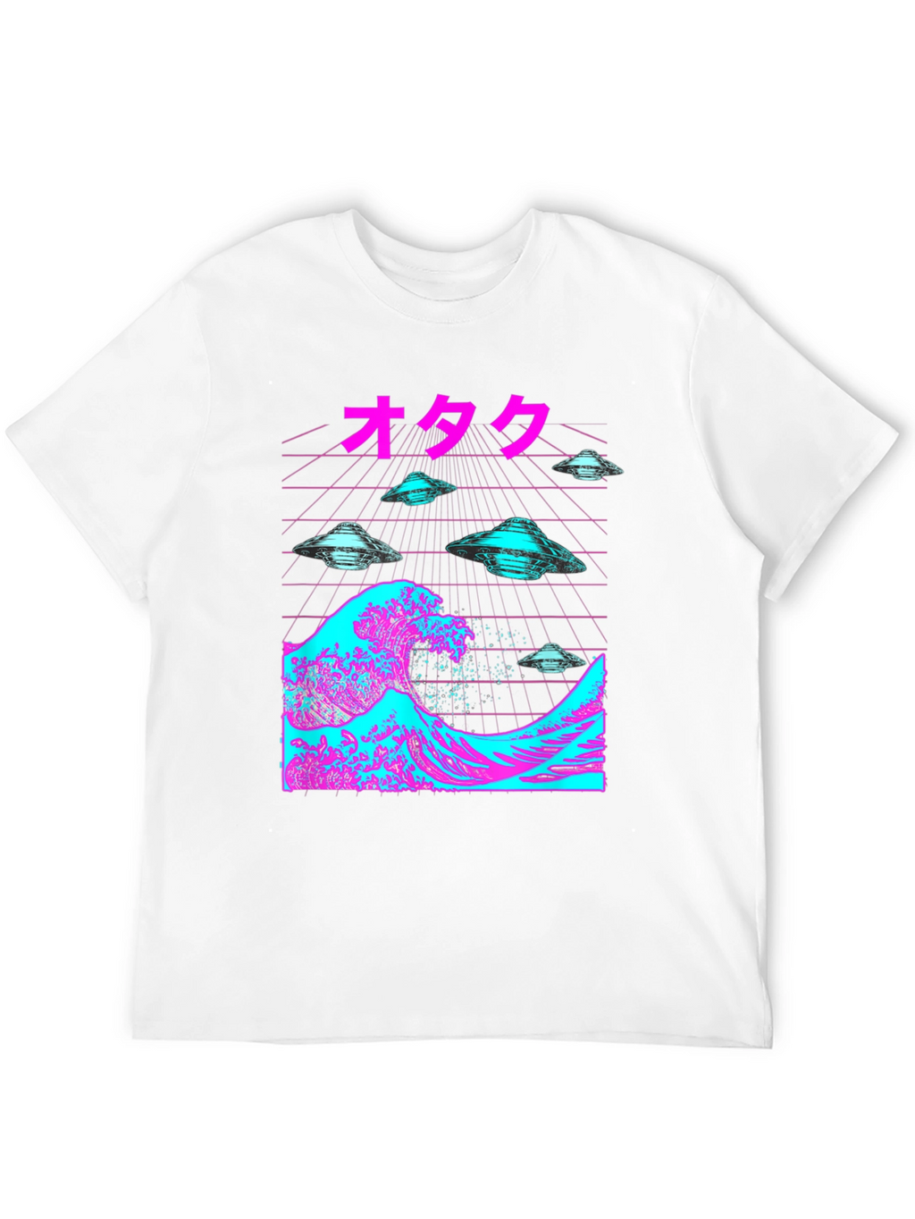 Otaku Wave UFOs Black T-Shirt