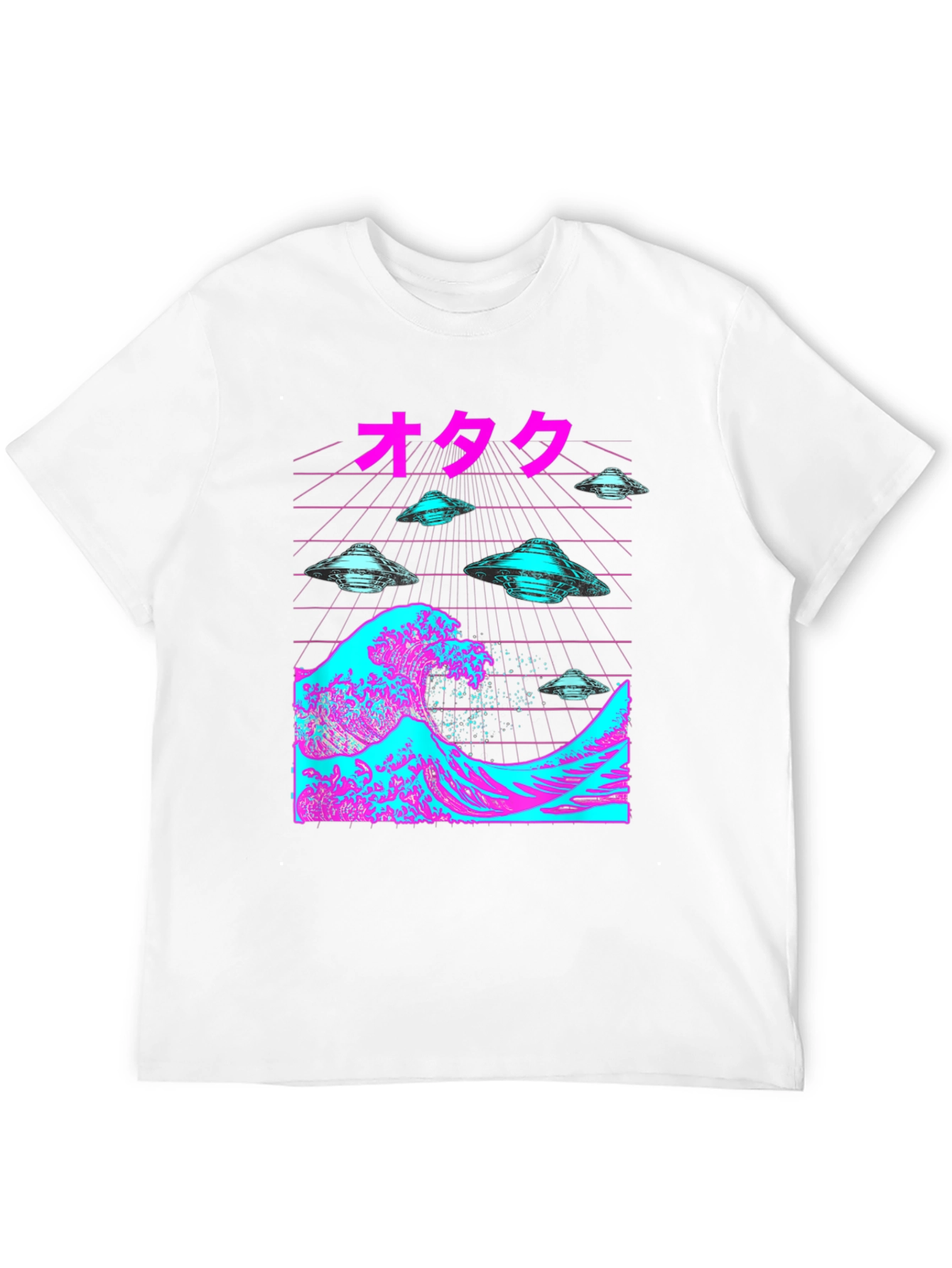 Otaku Wave UFOs Black T-Shirt