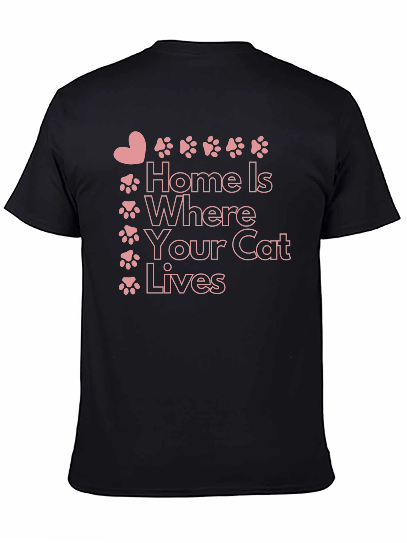Home is Where Your Cat Lives Graphic Tee