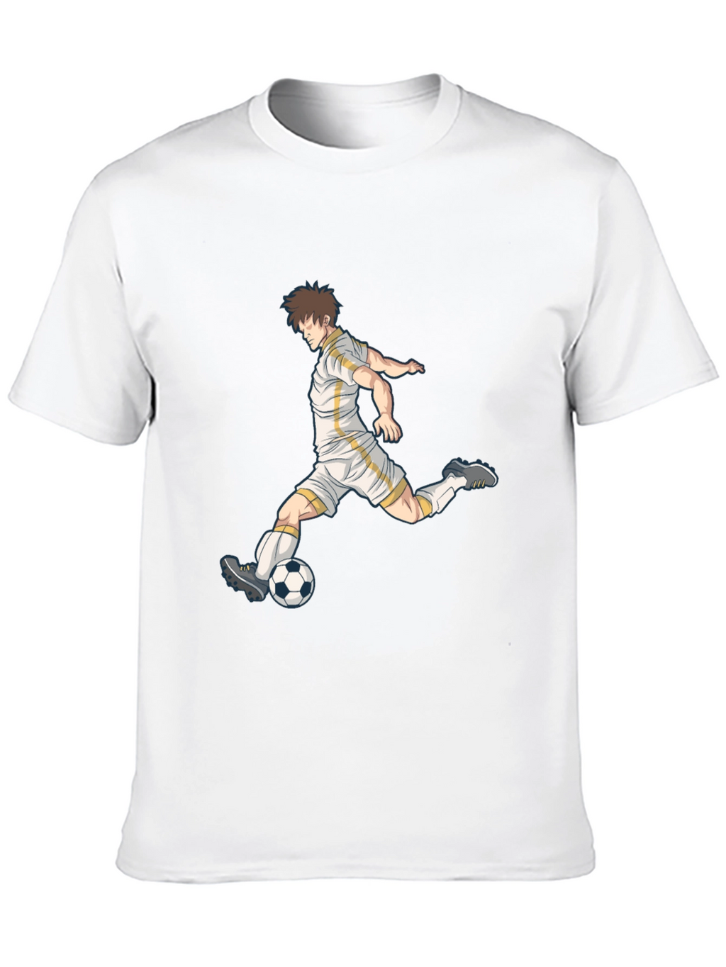 Soccer Player Graphic Black T-Shirt