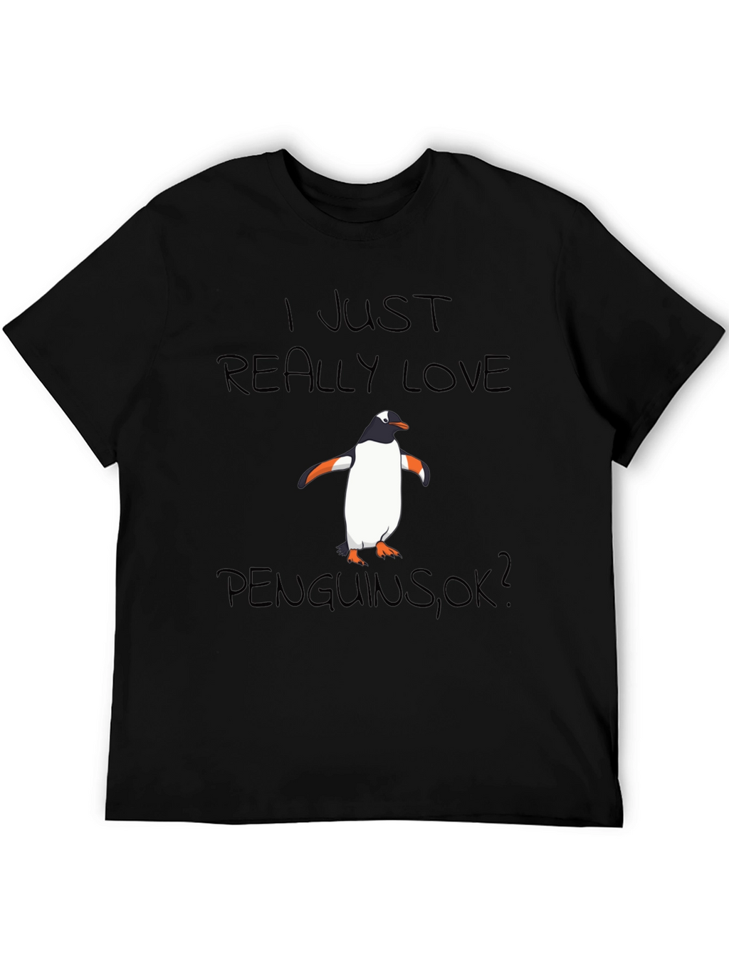 Penguin Lover Black T-Shirt
