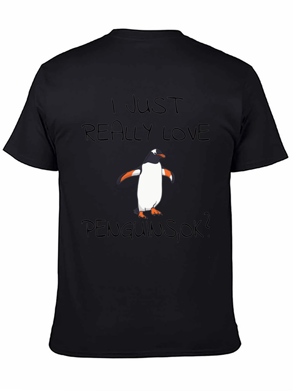 Penguin Lover Black T-Shirt