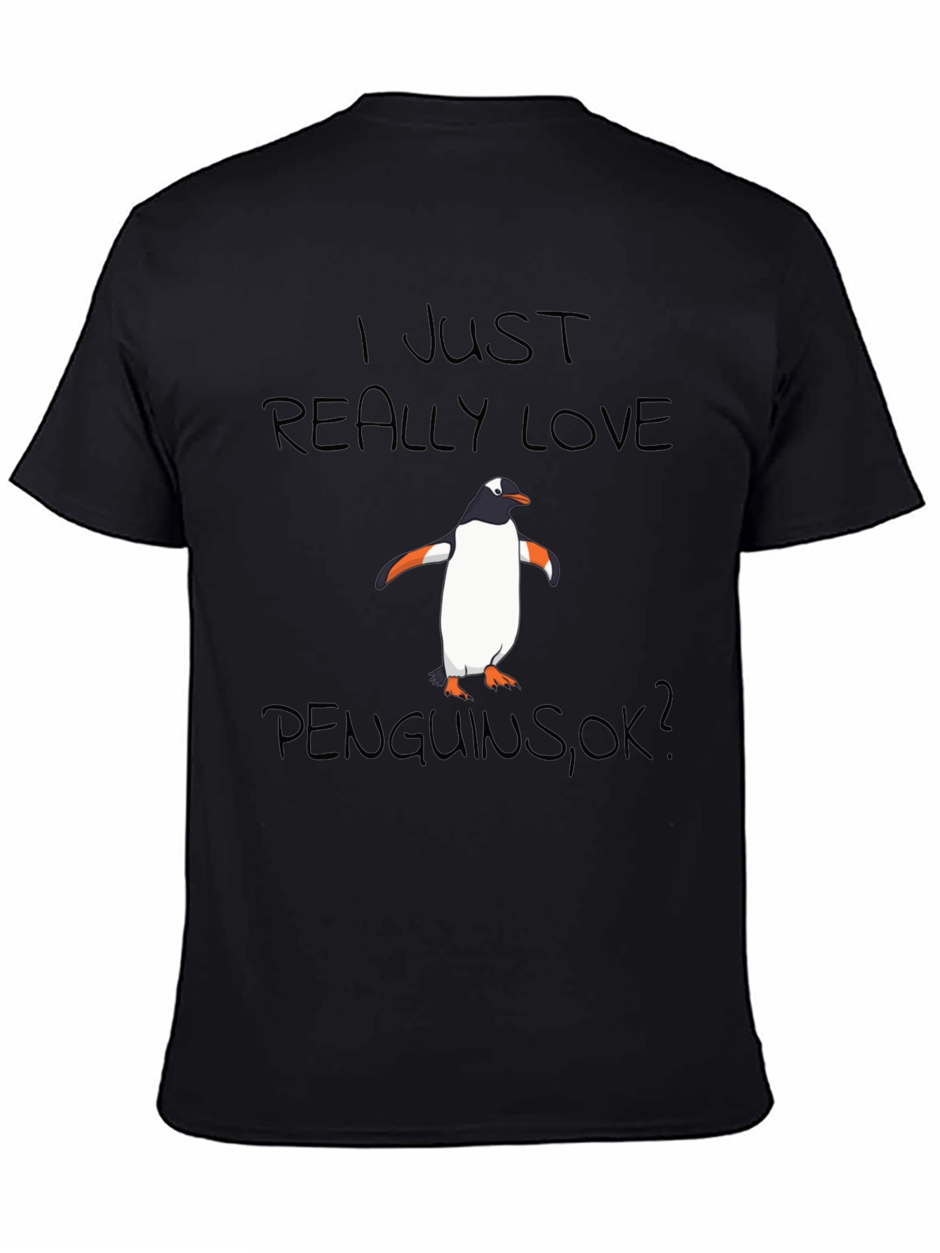 Penguin Lover Black T-Shirt