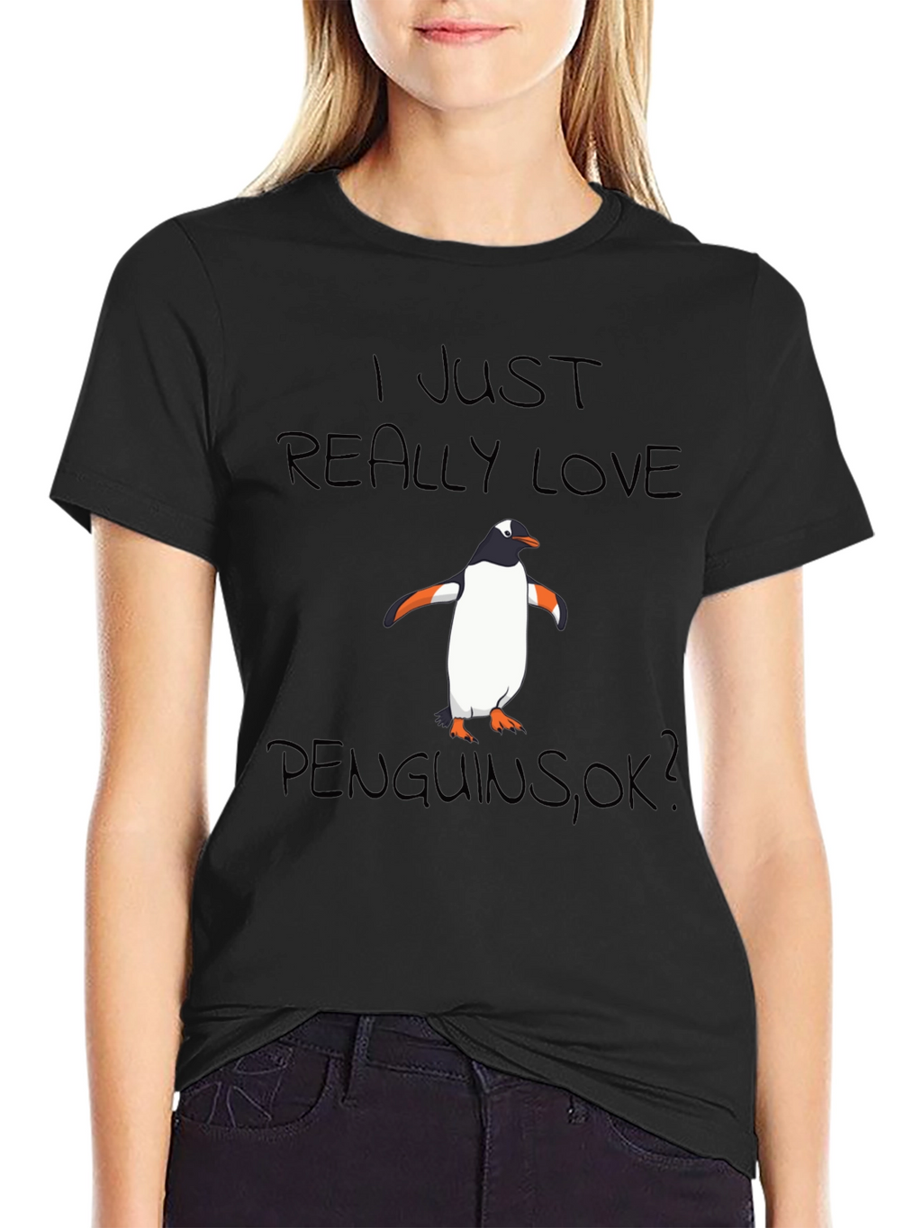 Penguin Lover Black T-Shirt