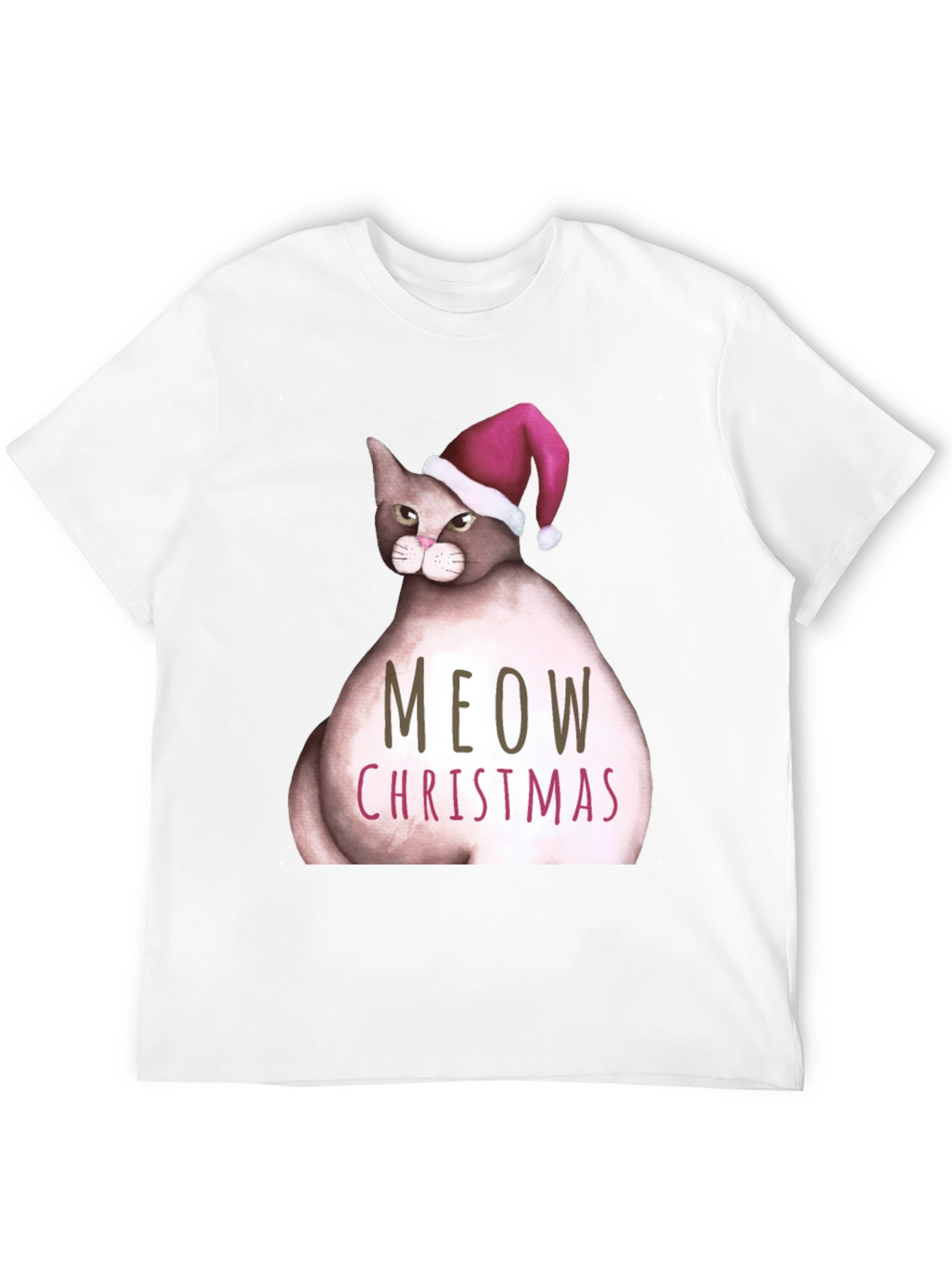 Meow Christmas Cat T-Shirt