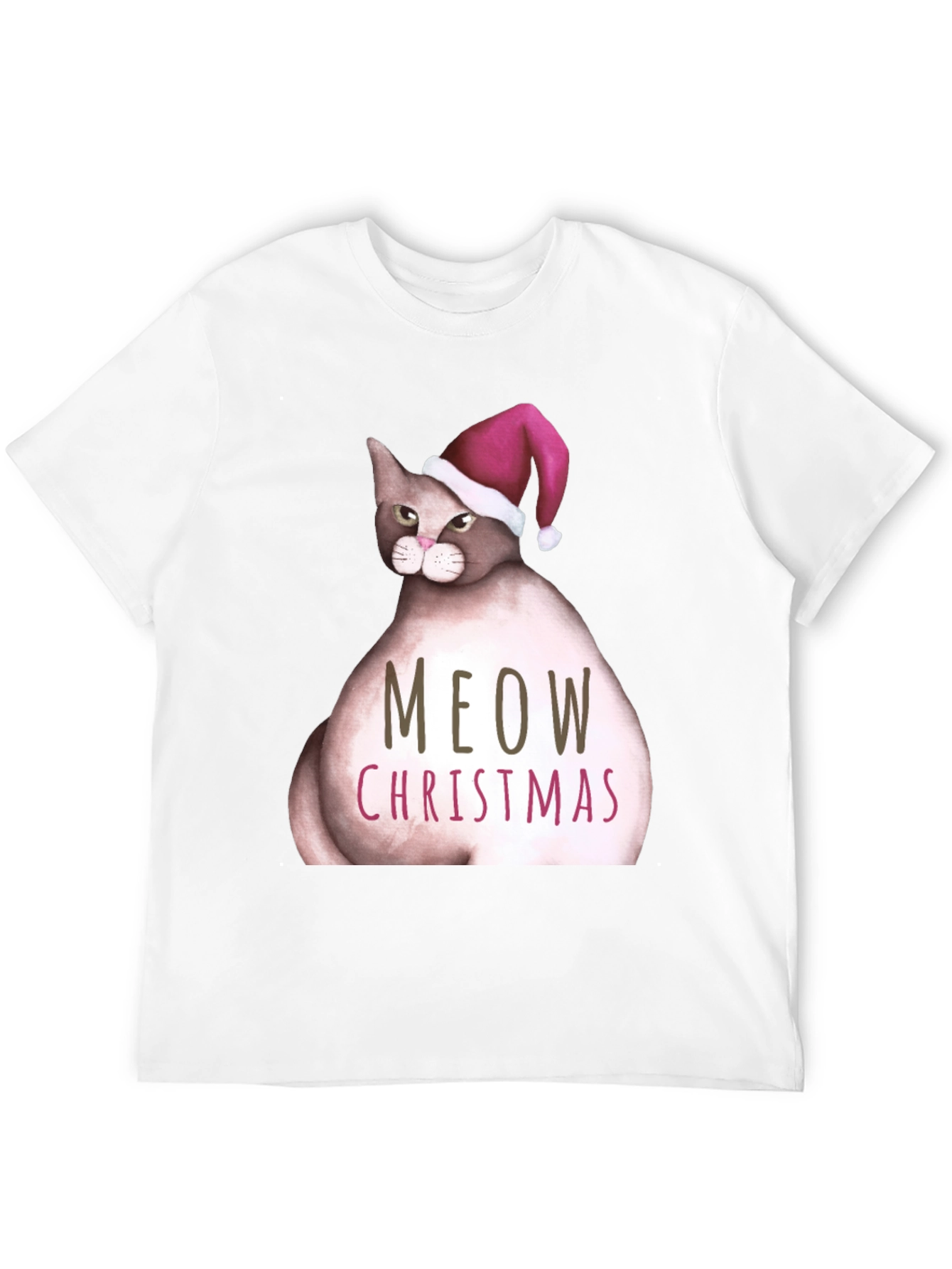 Meow Christmas Cat T-Shirt