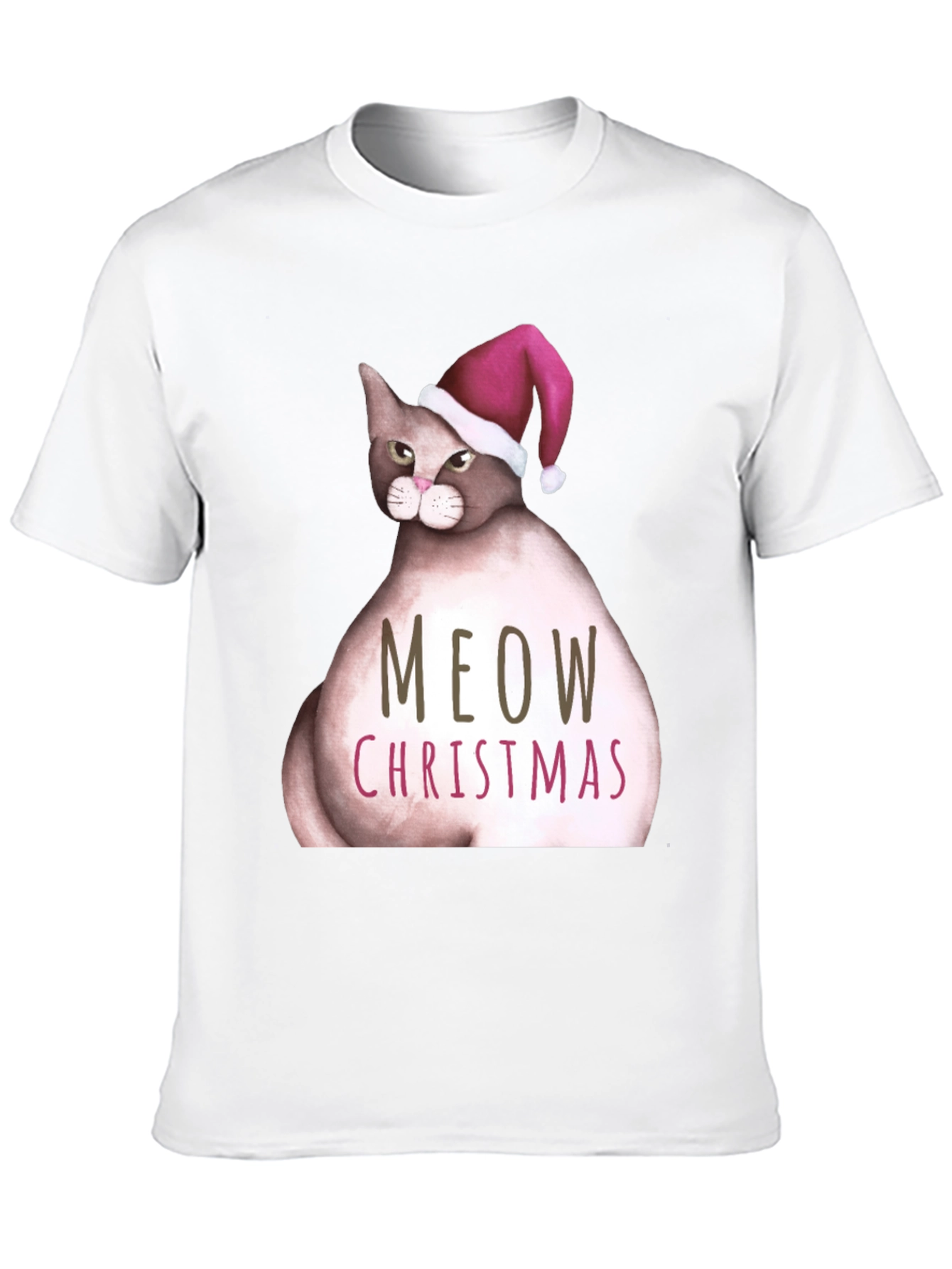 Meow Christmas Cat T-Shirt