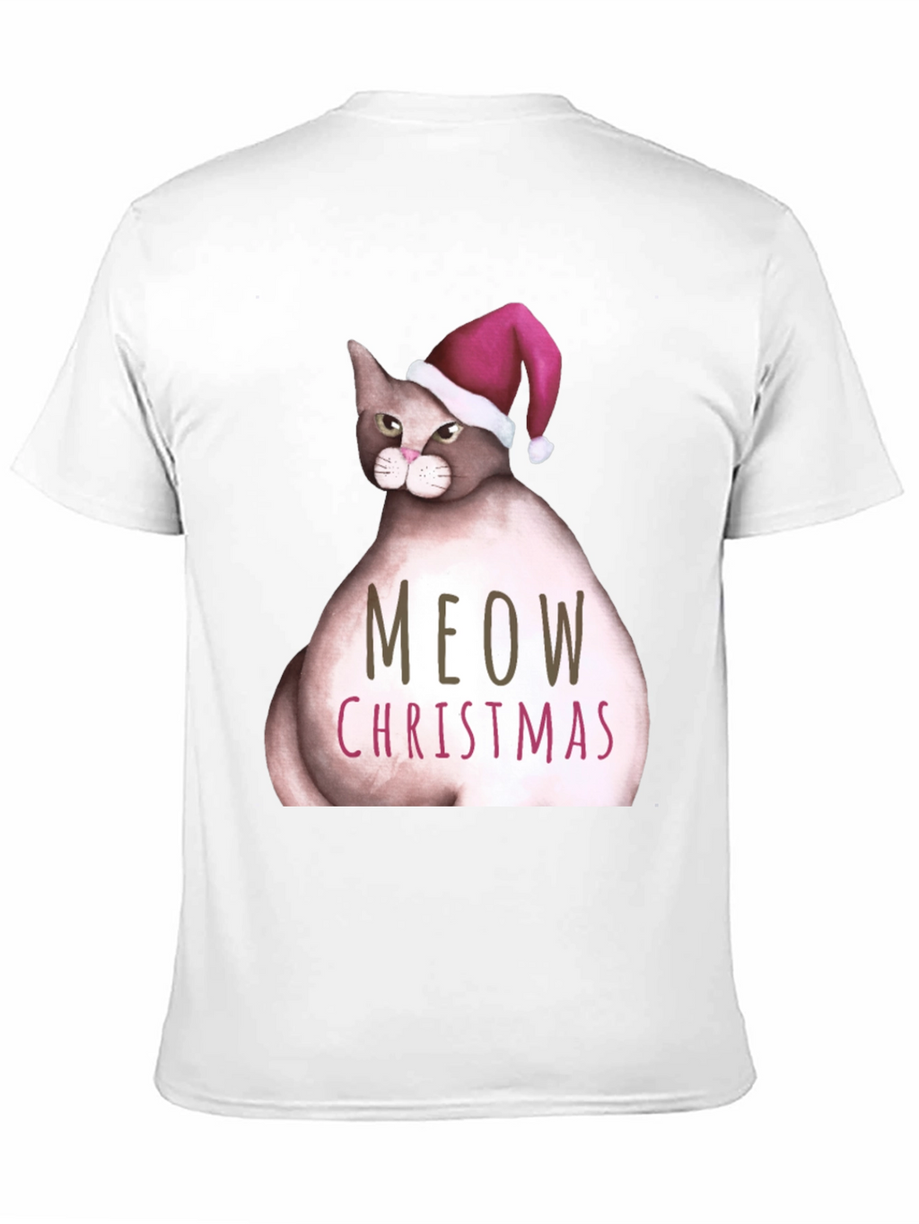 Meow Christmas Cat T-Shirt
