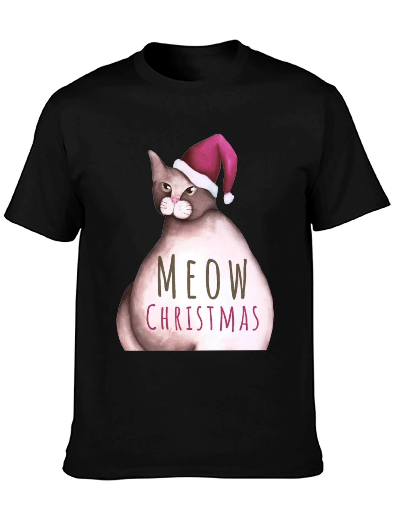 Meow Christmas Cat T-Shirt
