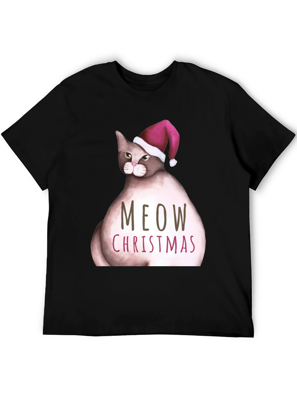 Meow Christmas Cat T-Shirt