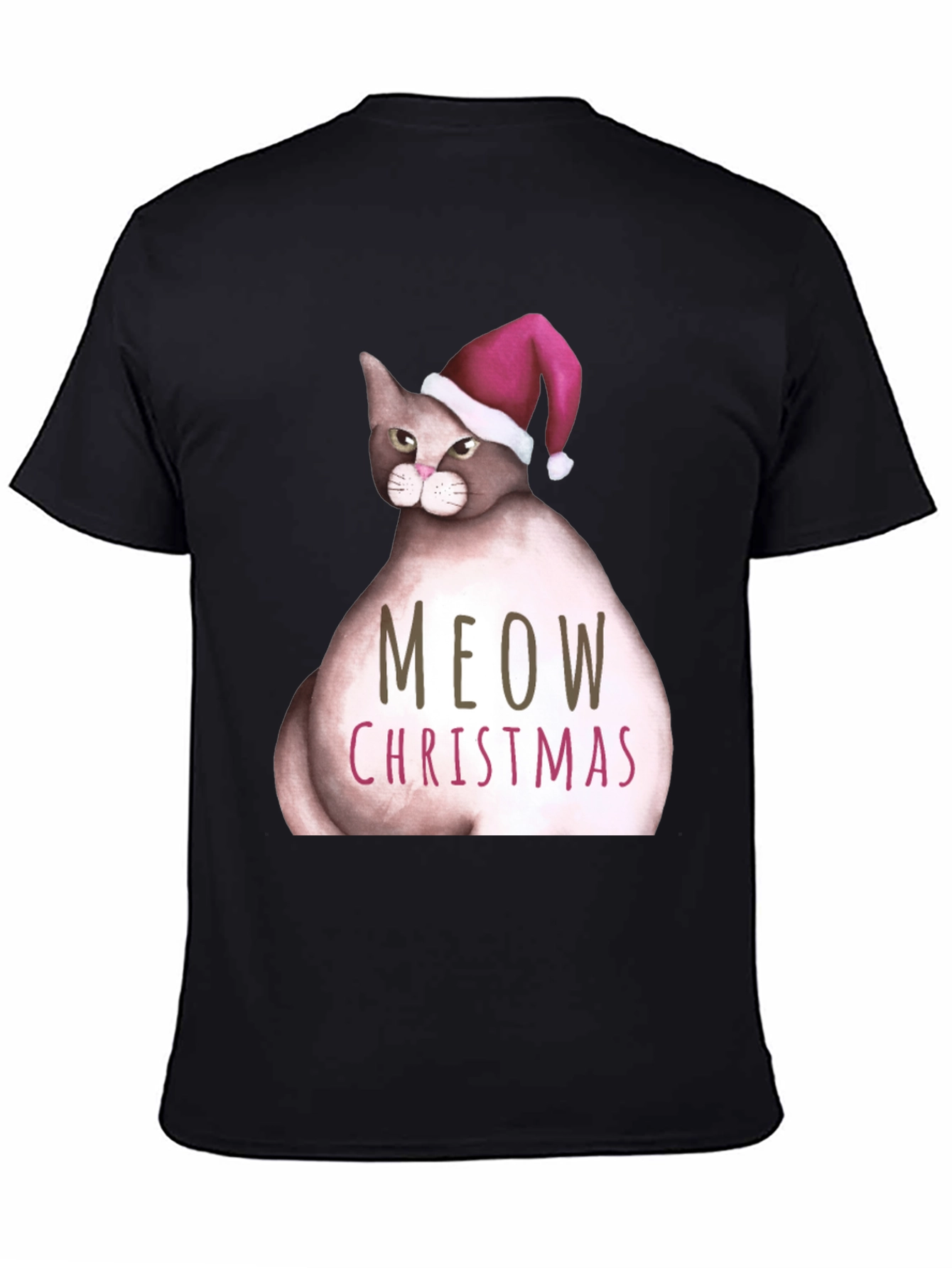 Meow Christmas Cat T-Shirt