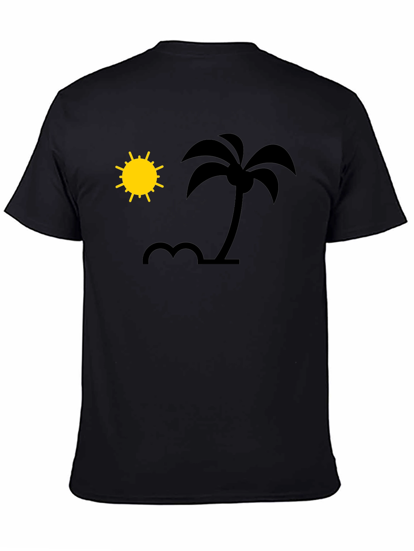 Tropical Vibes Black T-Shirt