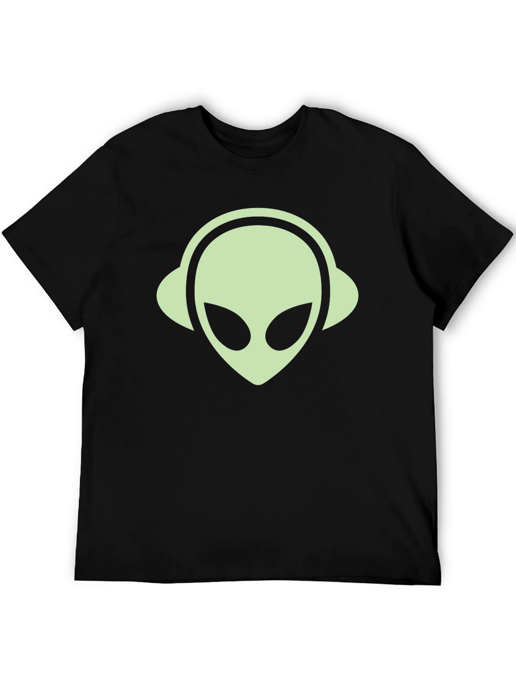 Alien DJ T-Shirt - Black Graphic Tee