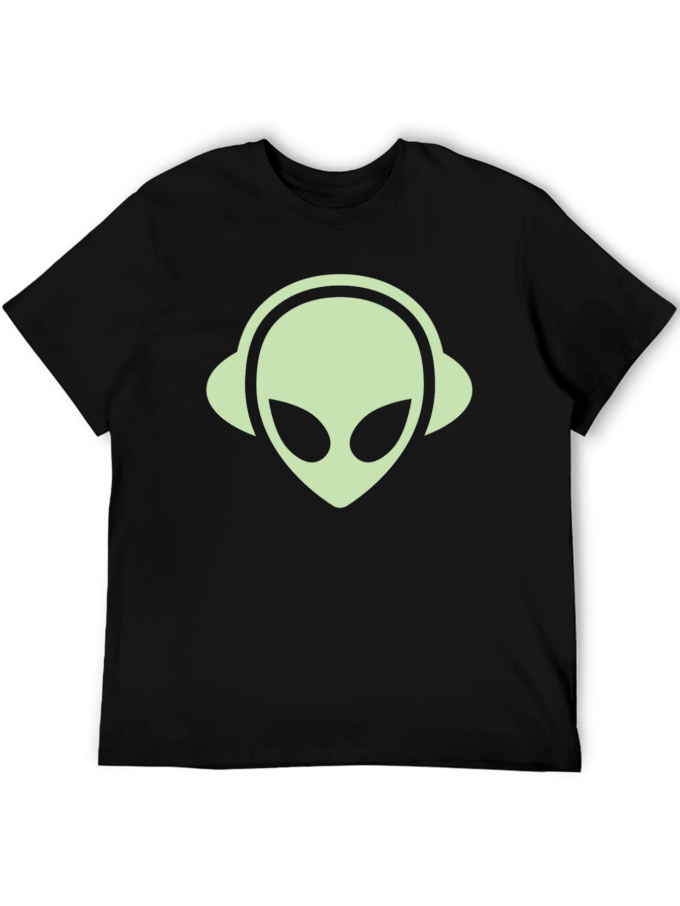 Alien DJ T-Shirt - Black Graphic Tee