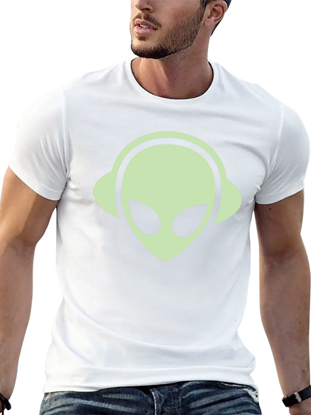 Alien DJ T-Shirt - Black Graphic Tee