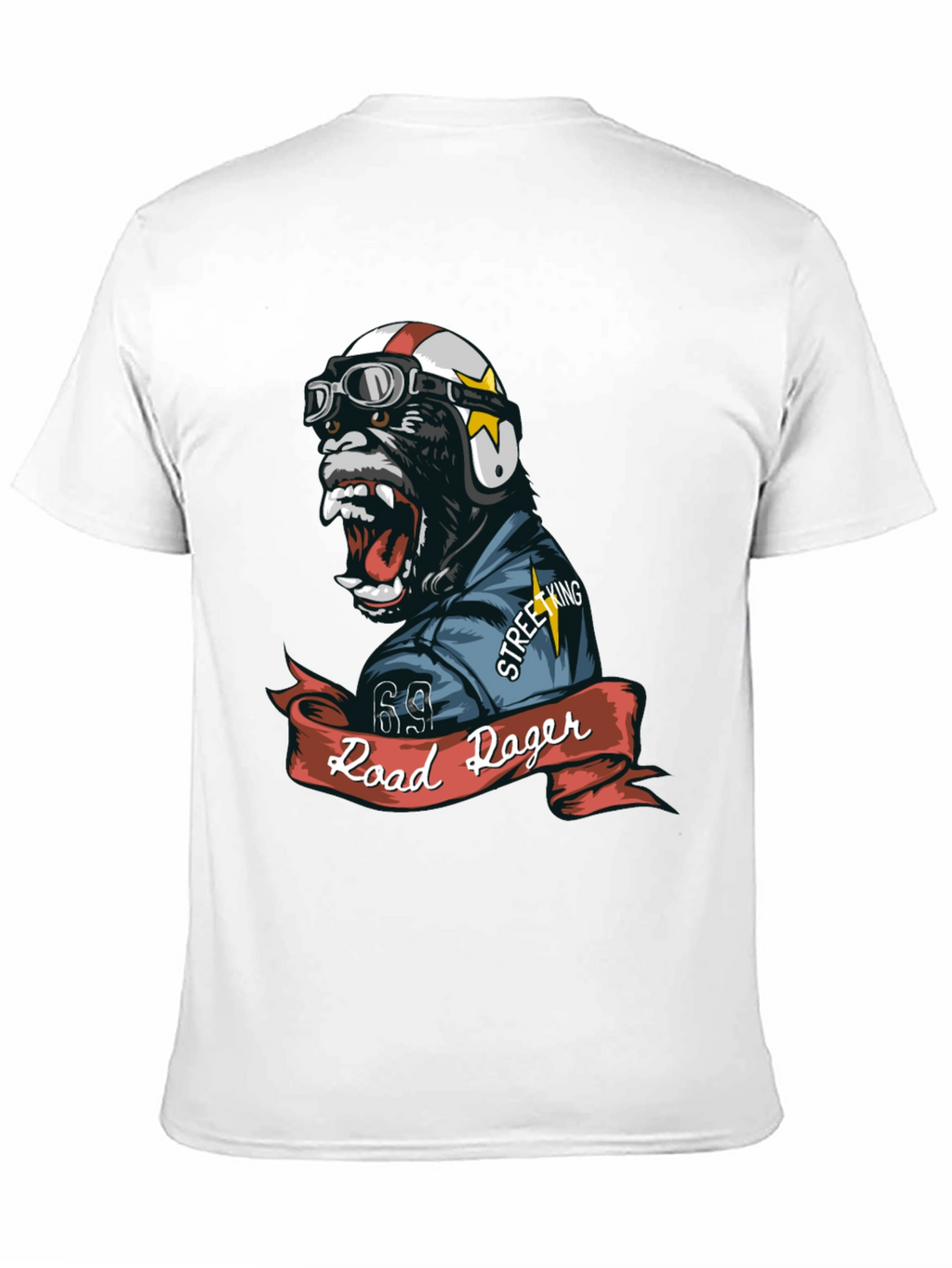 Road Roger Gorilla Biker T-Shirt
