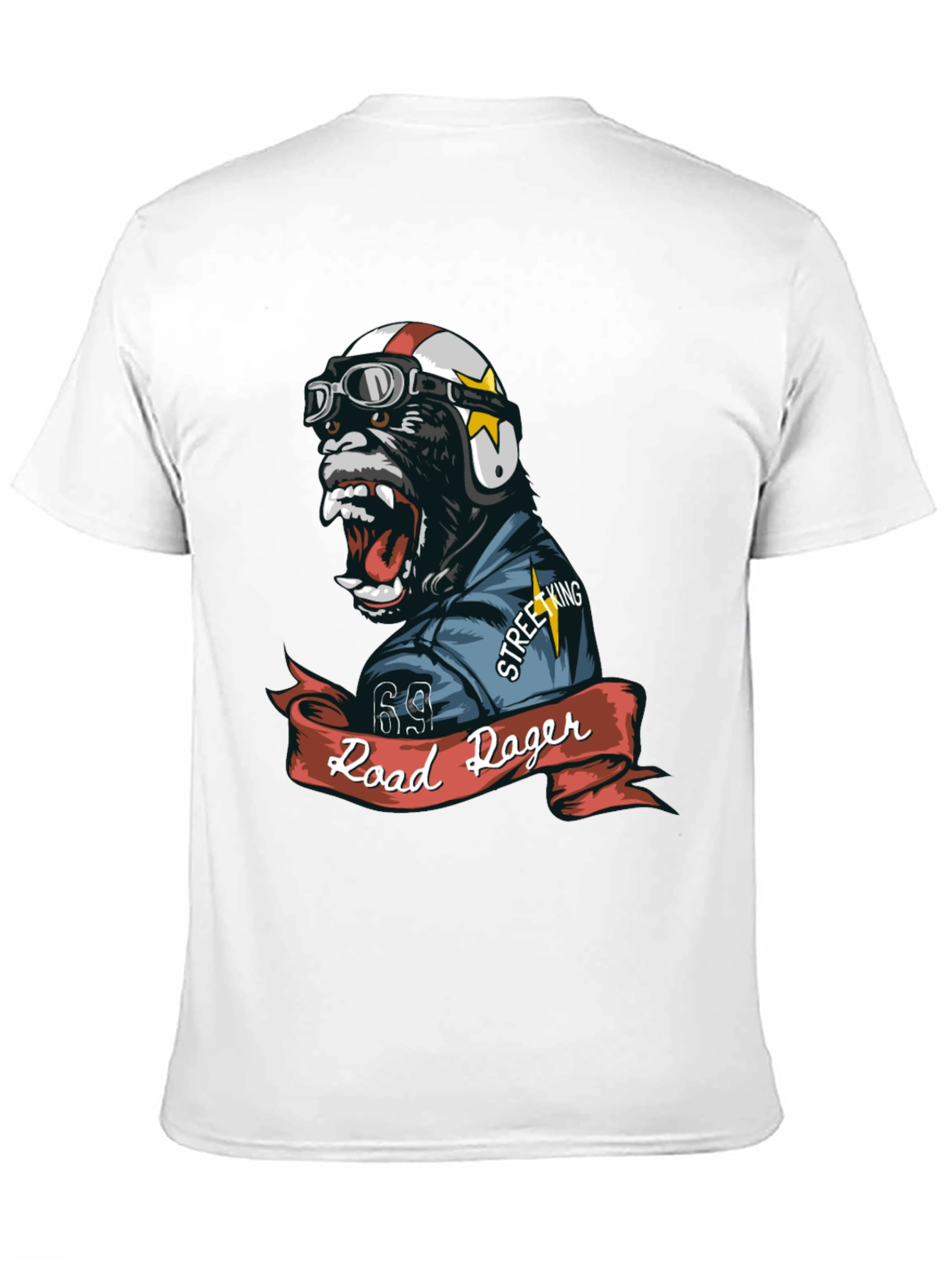 Road Roger Gorilla Biker T-Shirt
