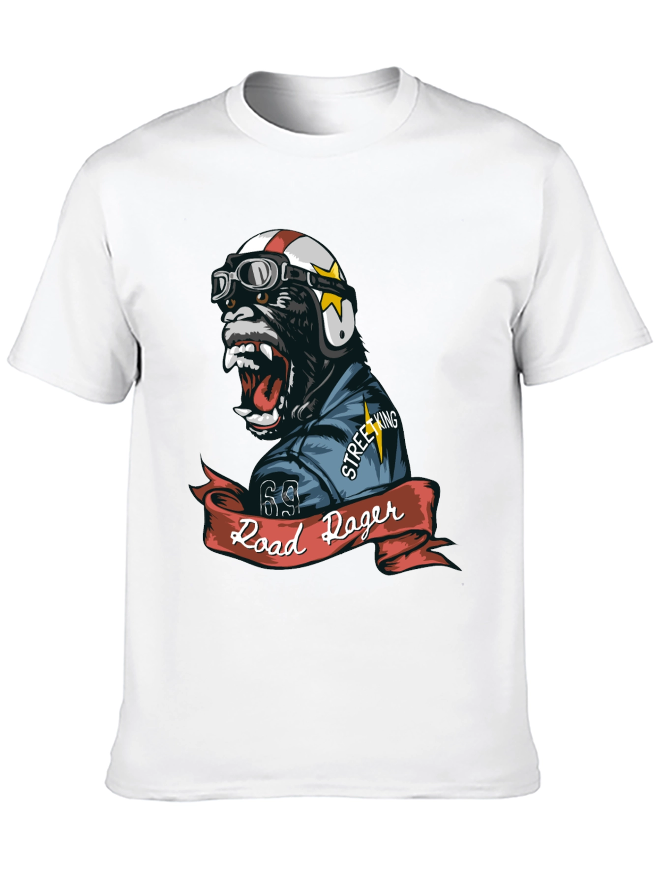 Road Roger Gorilla Biker T-Shirt