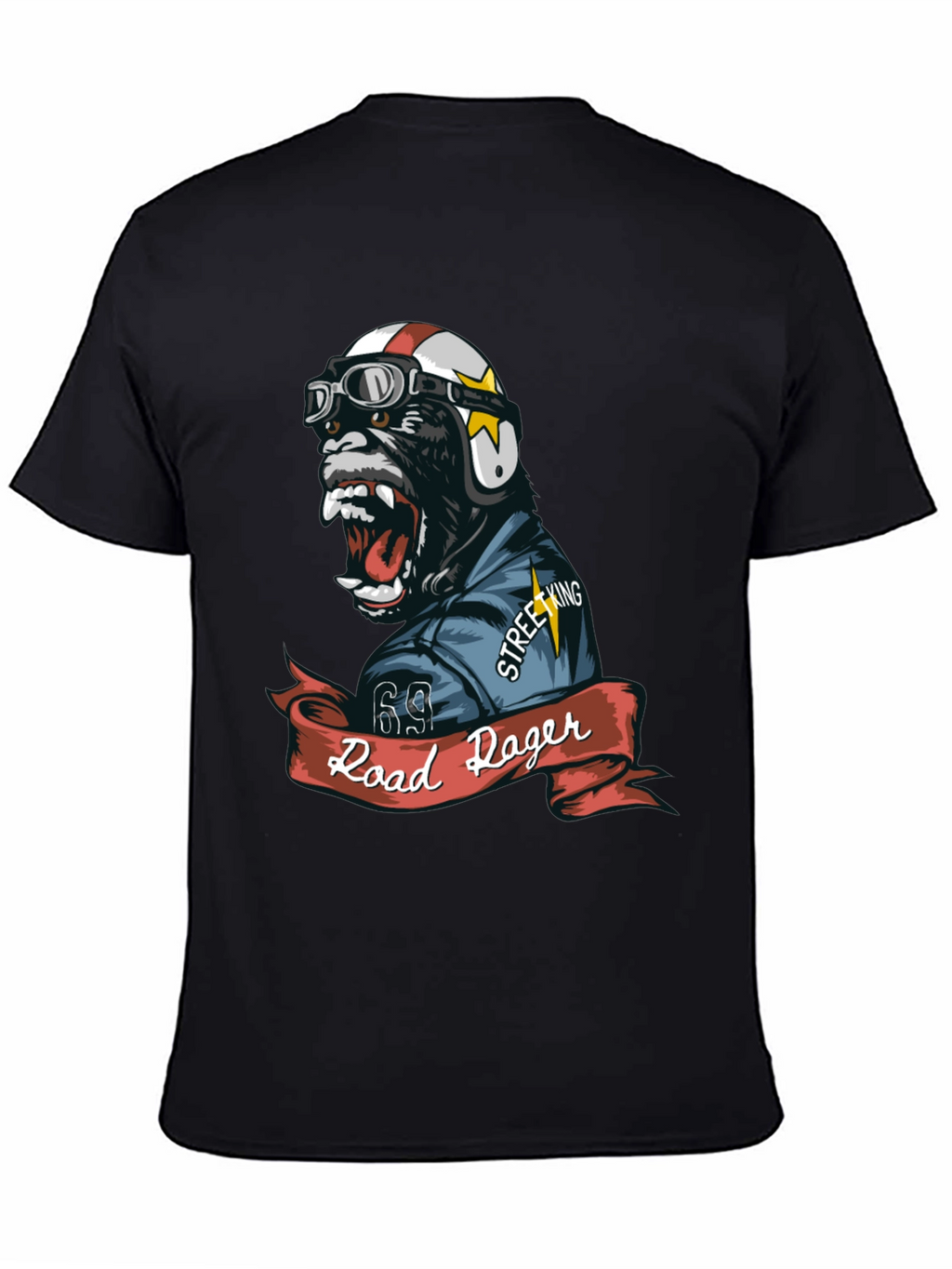 Road Roger Gorilla Biker T-Shirt