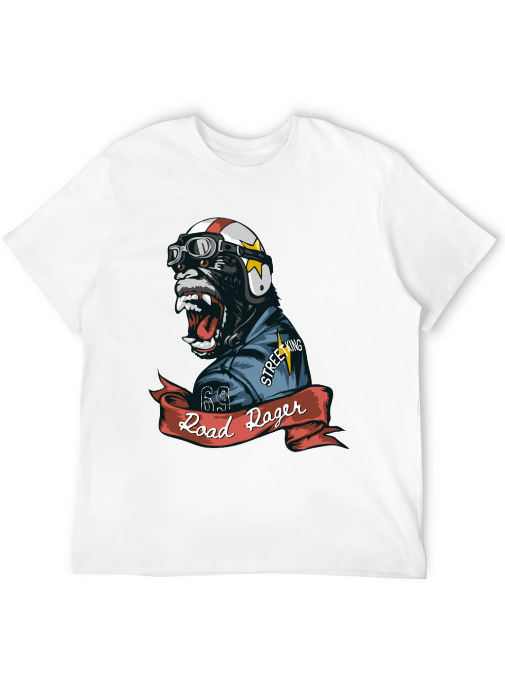 Road Roger Gorilla Biker T-Shirt