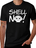 Shell No! Funny Graphic Novelty T-Shirt