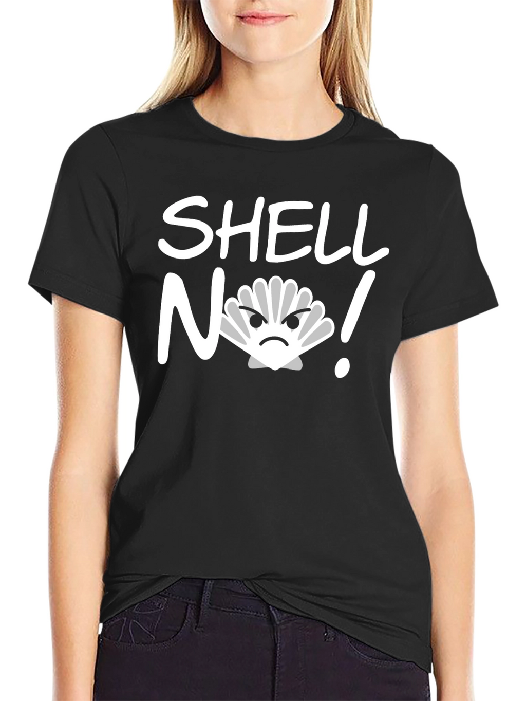 Shell No! Funny Graphic Novelty T-Shirt