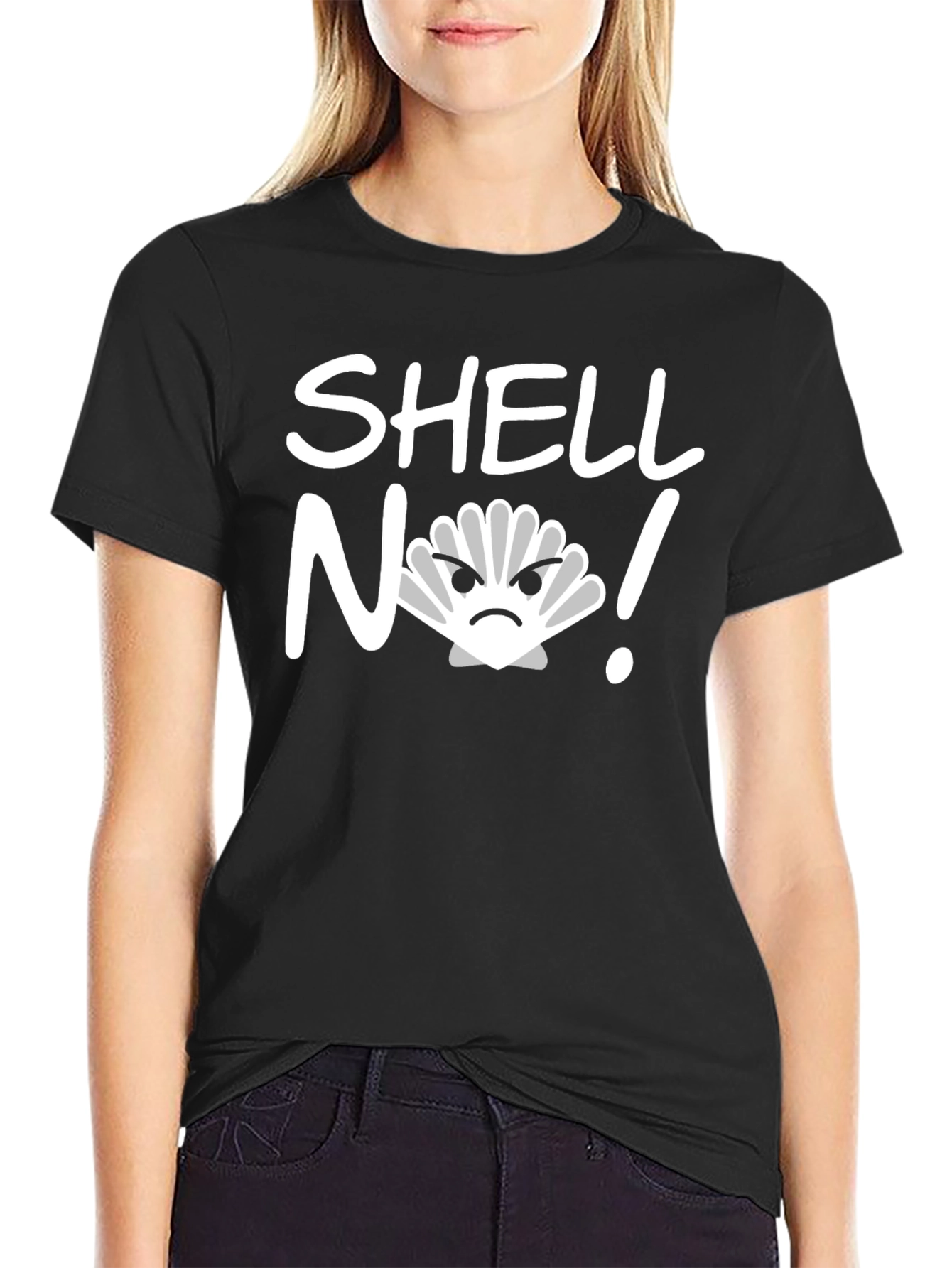 Shell No! Funny Graphic Novelty T-Shirt