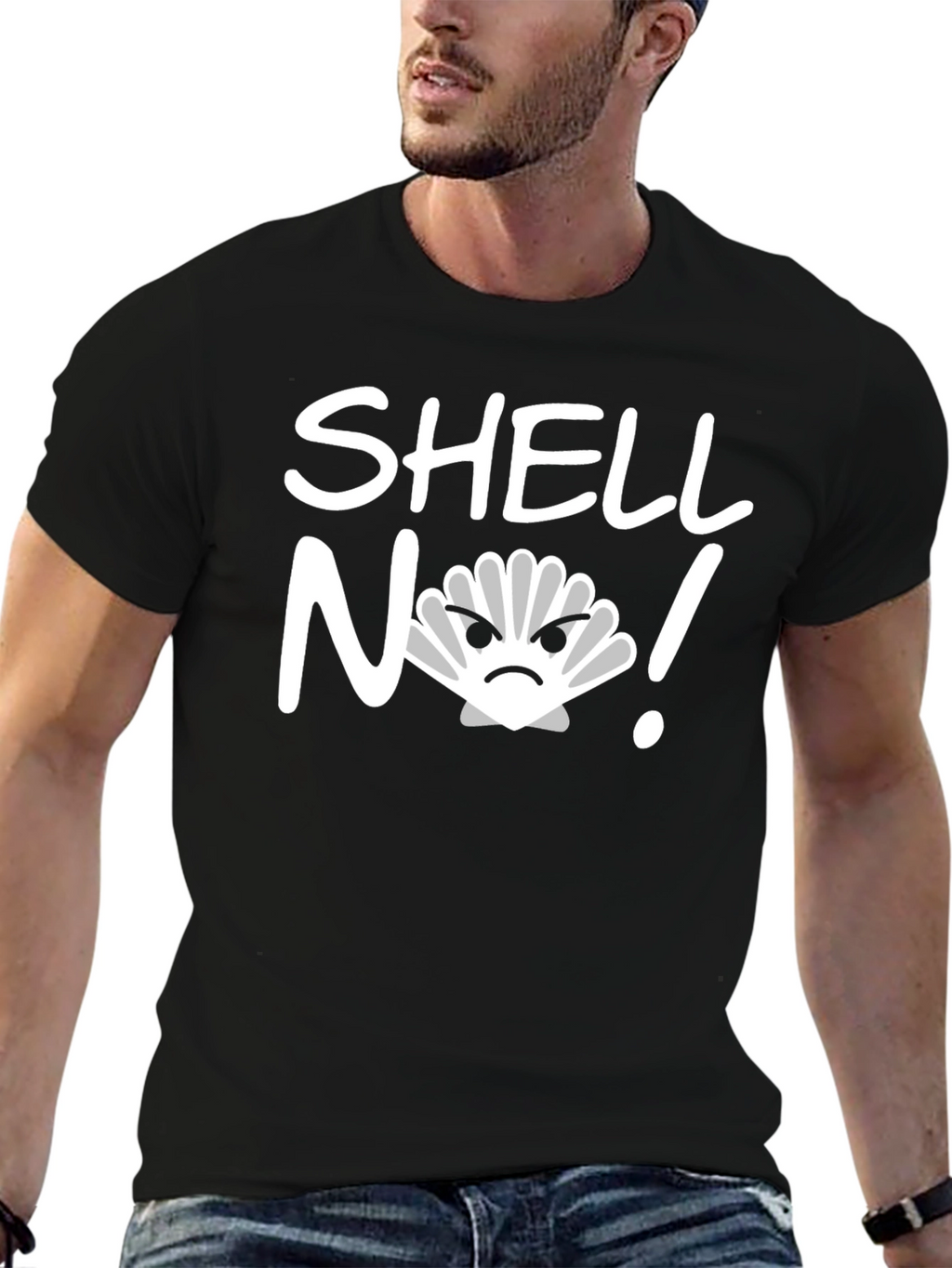 Shell No! Funny Graphic Novelty T-Shirt