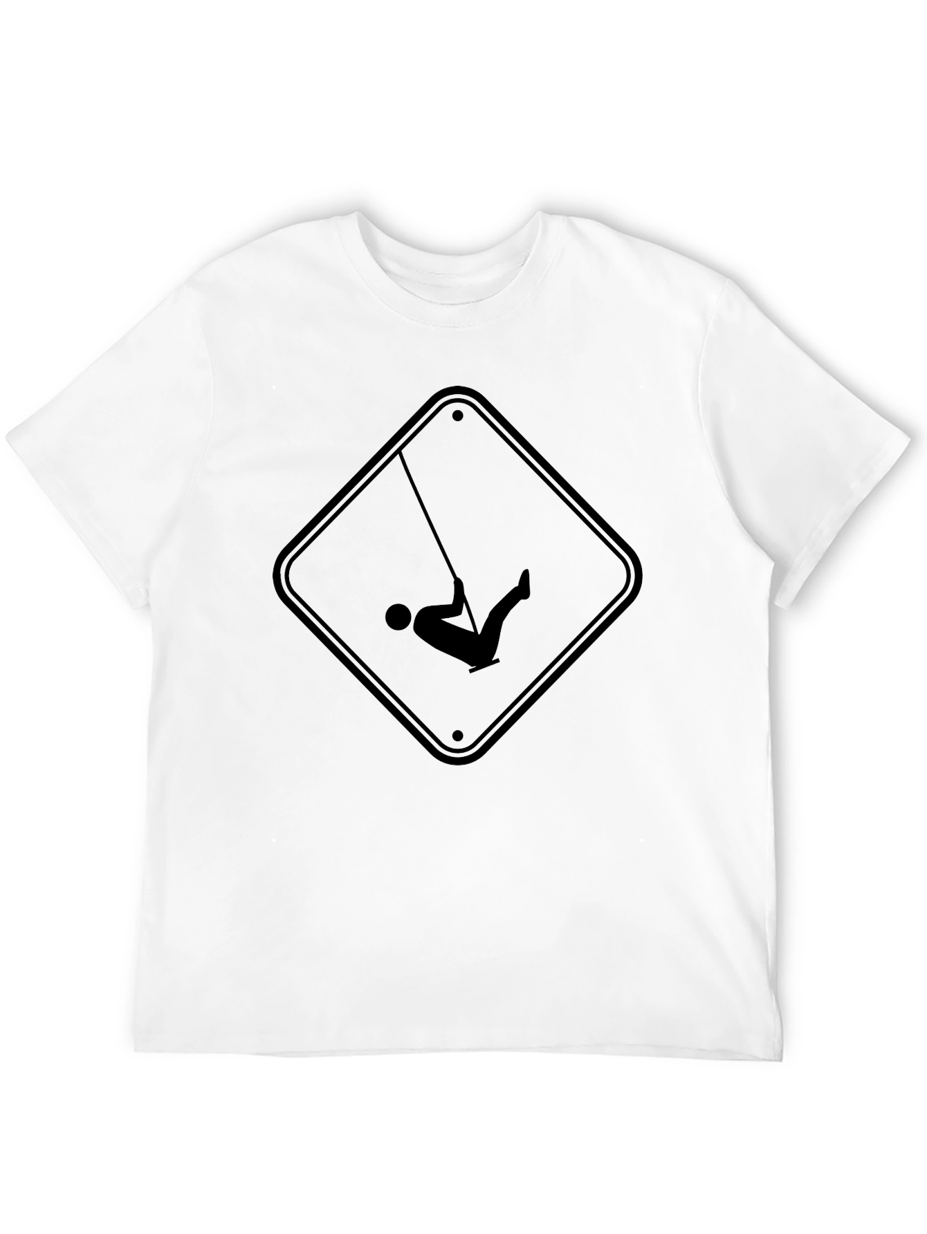 Swing Sign Black Graphic Tee - Casual Style