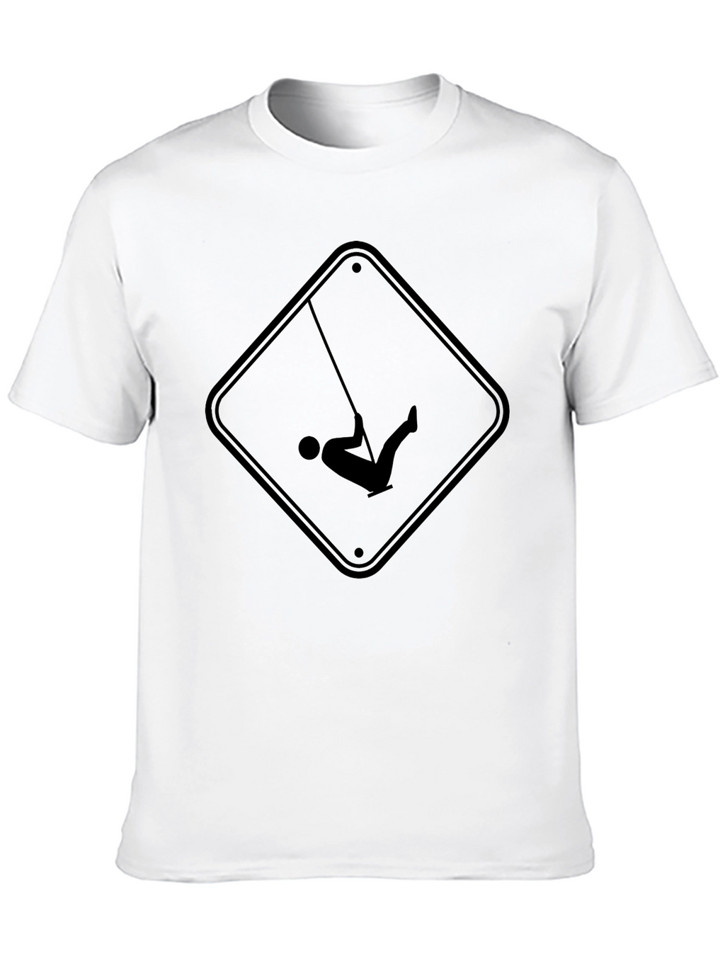 Swing Sign Black Graphic Tee - Casual Style