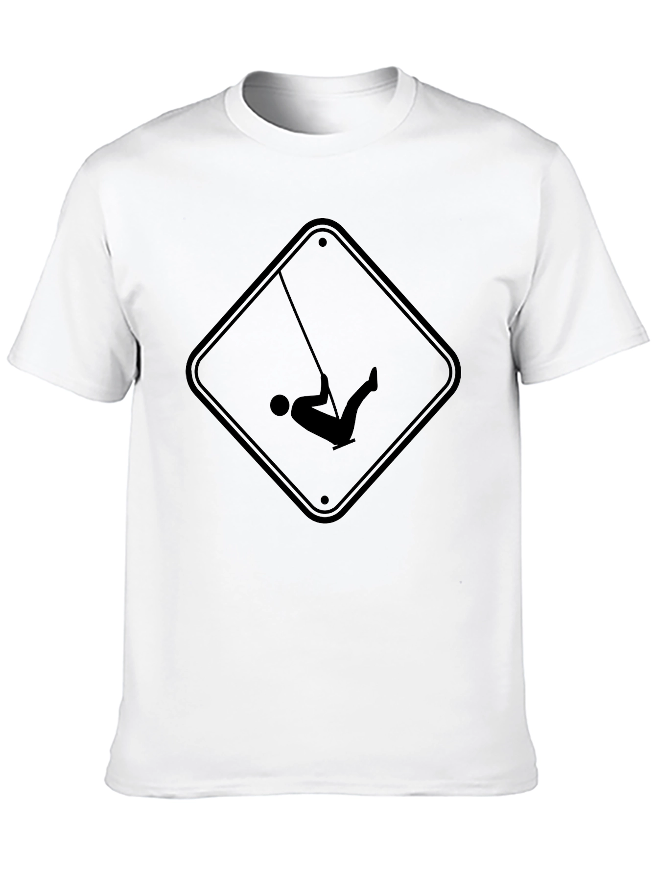 Swing Sign Black Graphic Tee - Casual Style