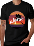 Aloha Sunset Graphic Tee - Tropical Vibes
