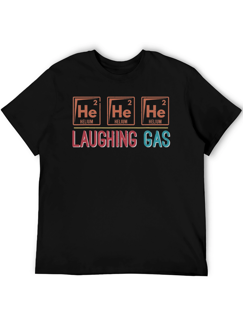 Laughing Gas Helium Periodic Table Graphic T-Shirt