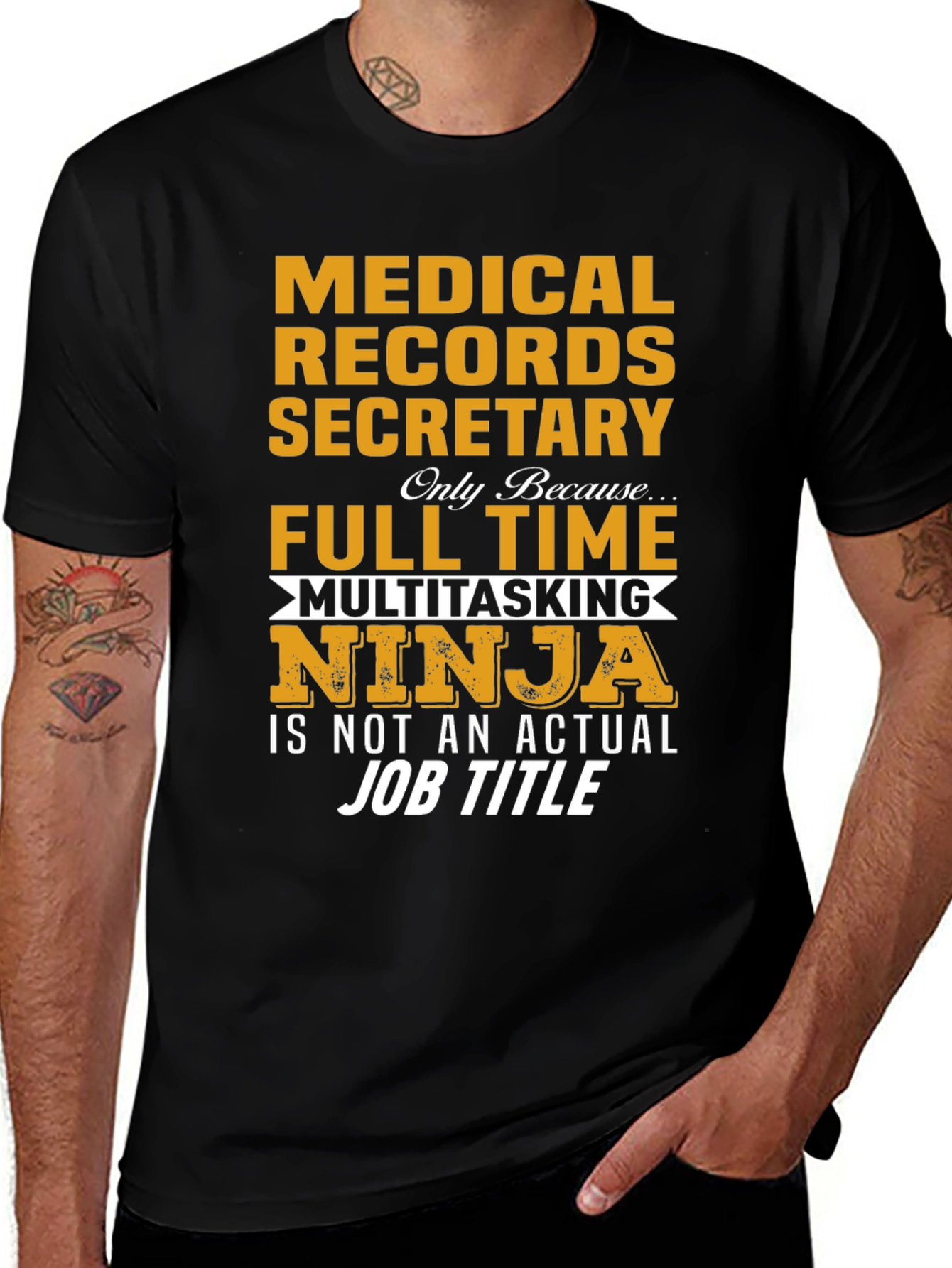 Medical Records Secretary Ninja T-Shirt