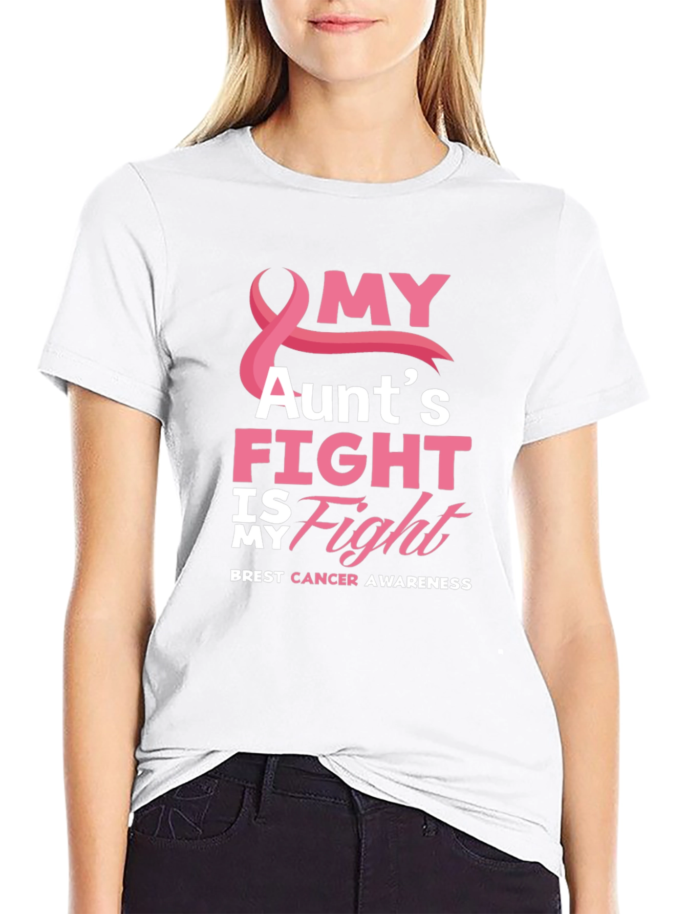 My Aunts Fight Breast Cancer Awareness T-Shirt