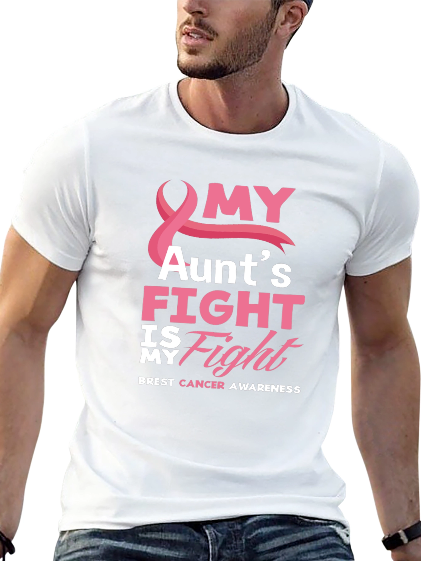 My Aunts Fight Breast Cancer Awareness T-Shirt