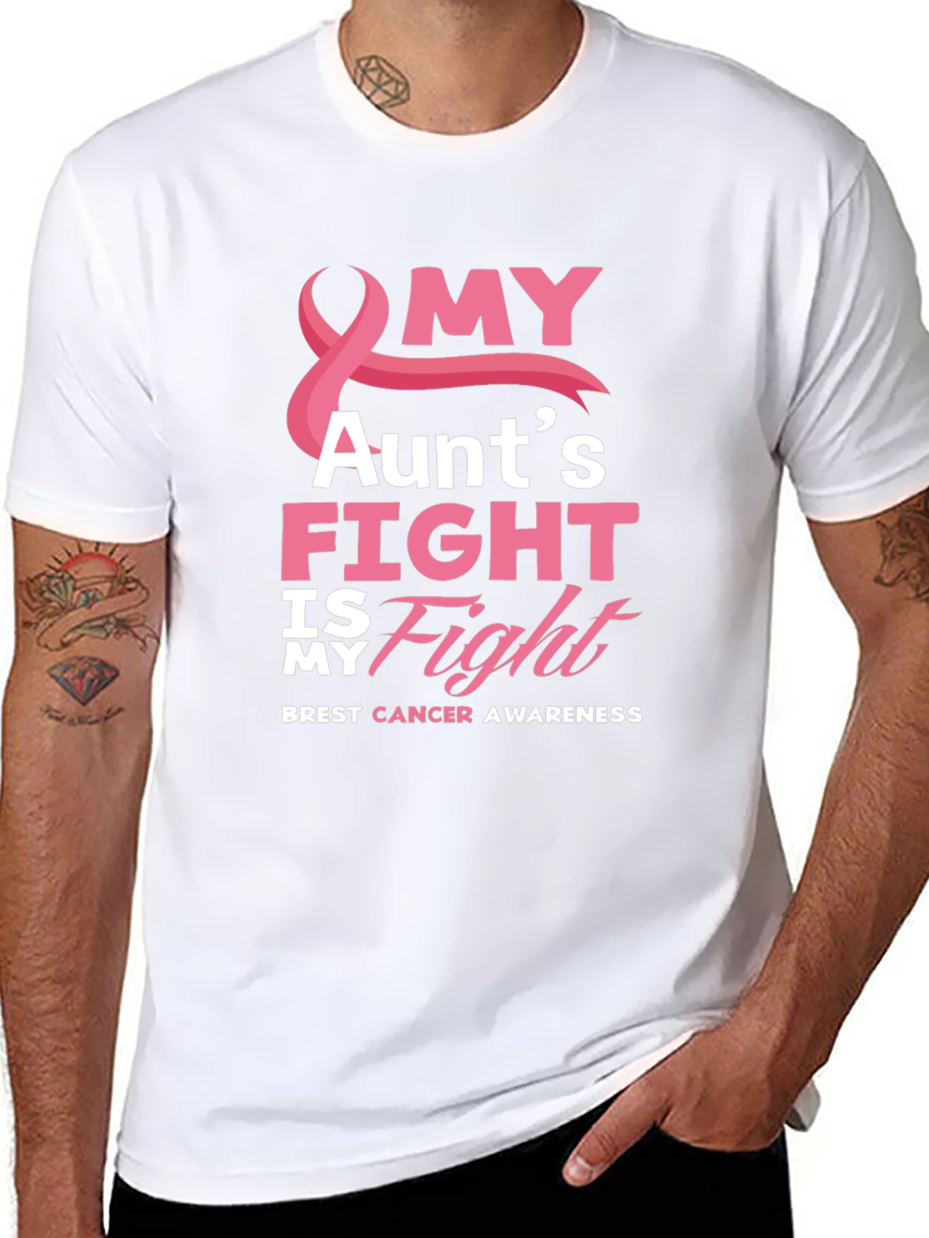 My Aunts Fight Breast Cancer Awareness T-Shirt