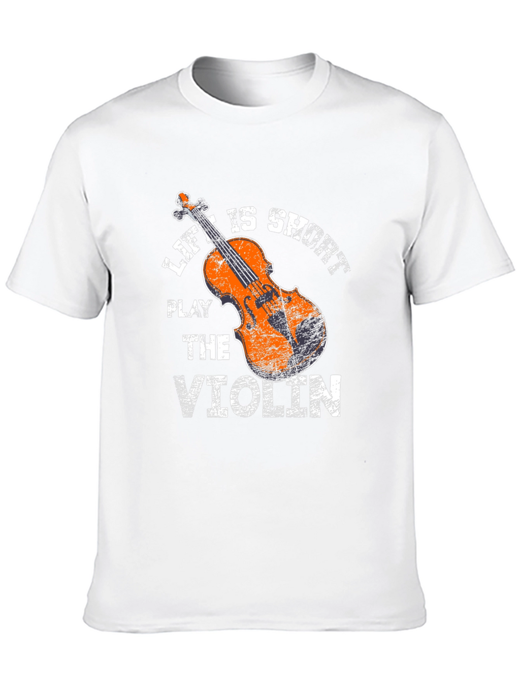 Life is Short Play Violin Graphic Tee