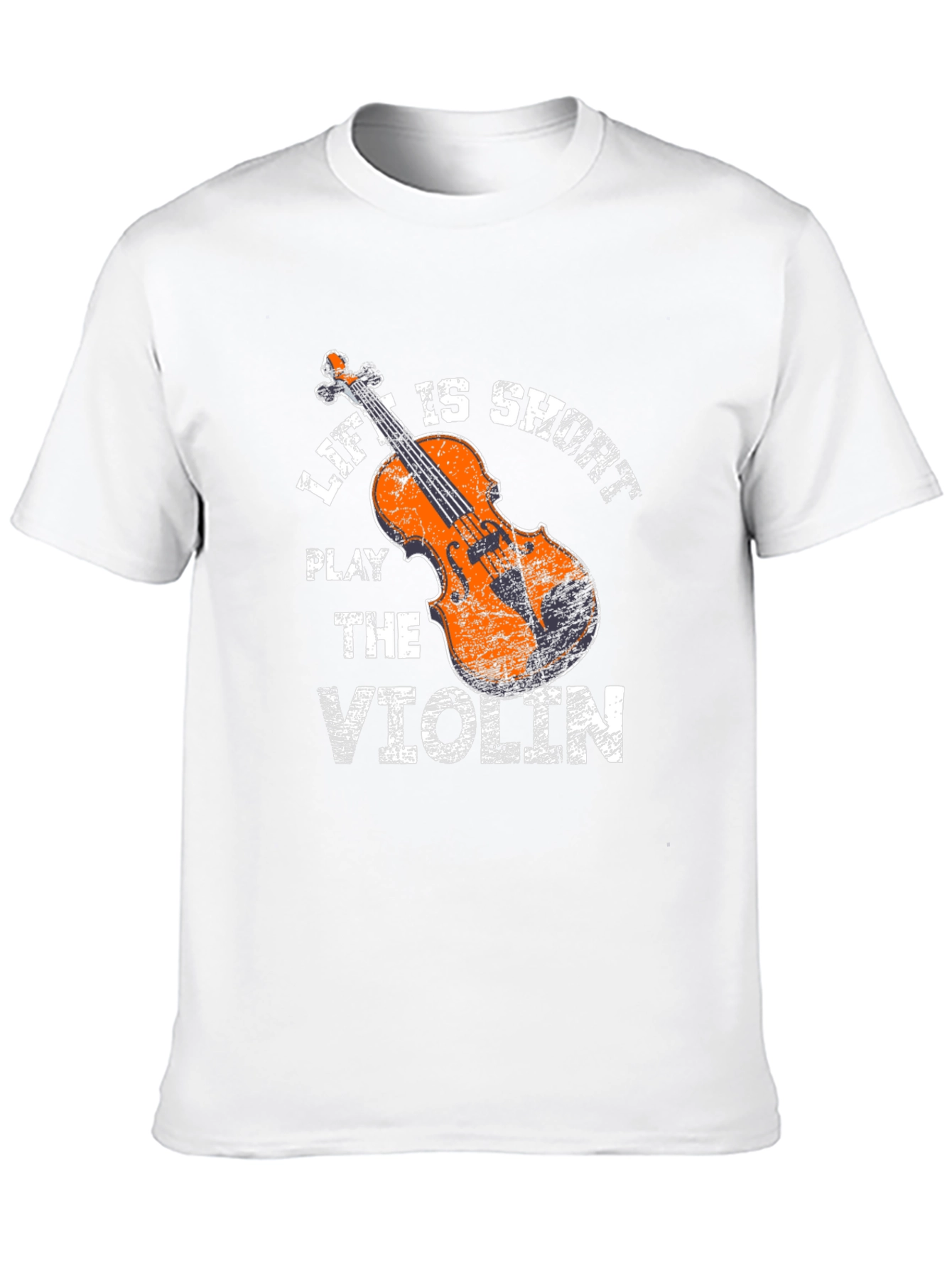 Life is Short Play Violin Graphic Tee