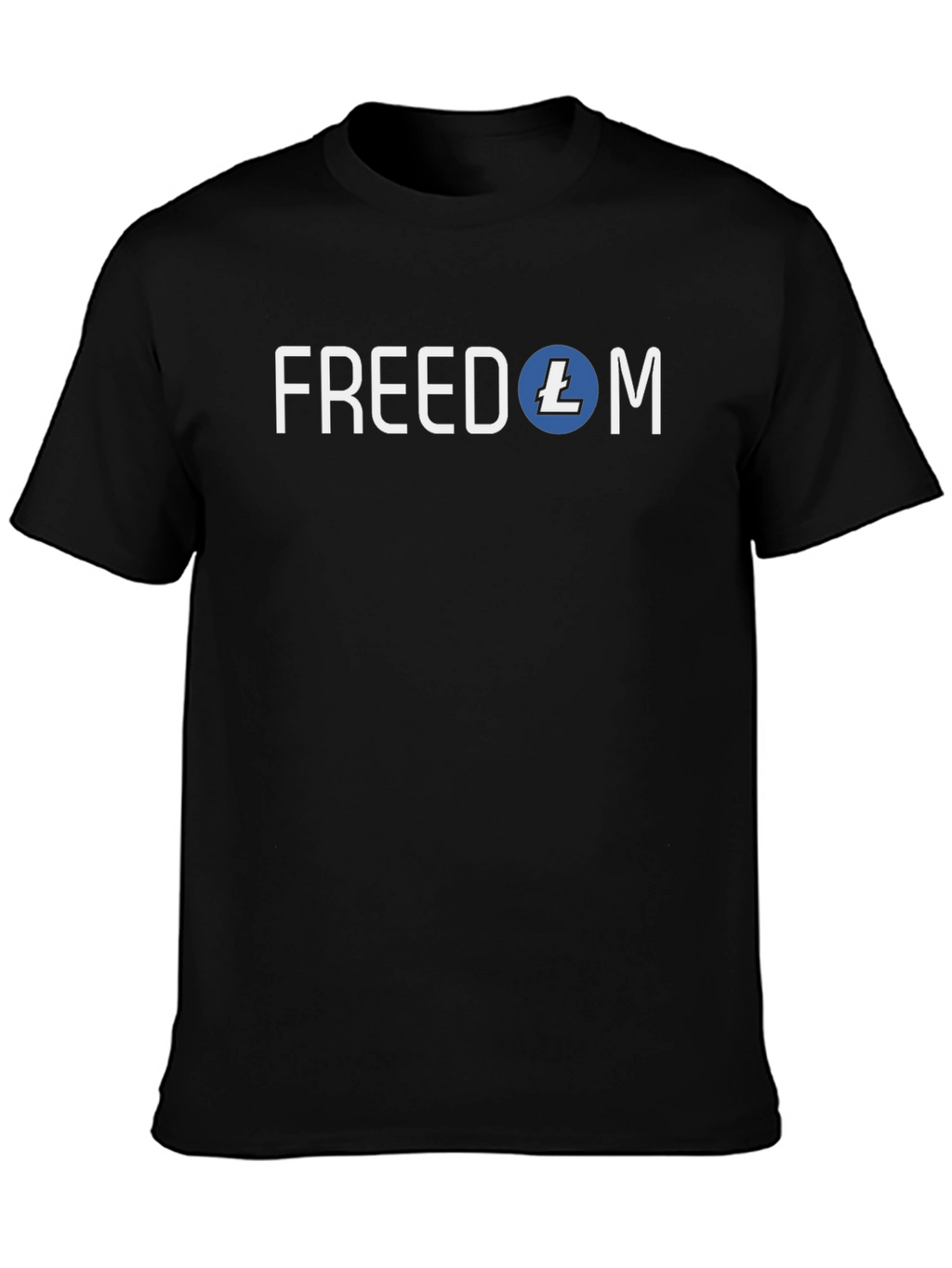 Freedom Litecoin Black T-Shirt Crypto Tee