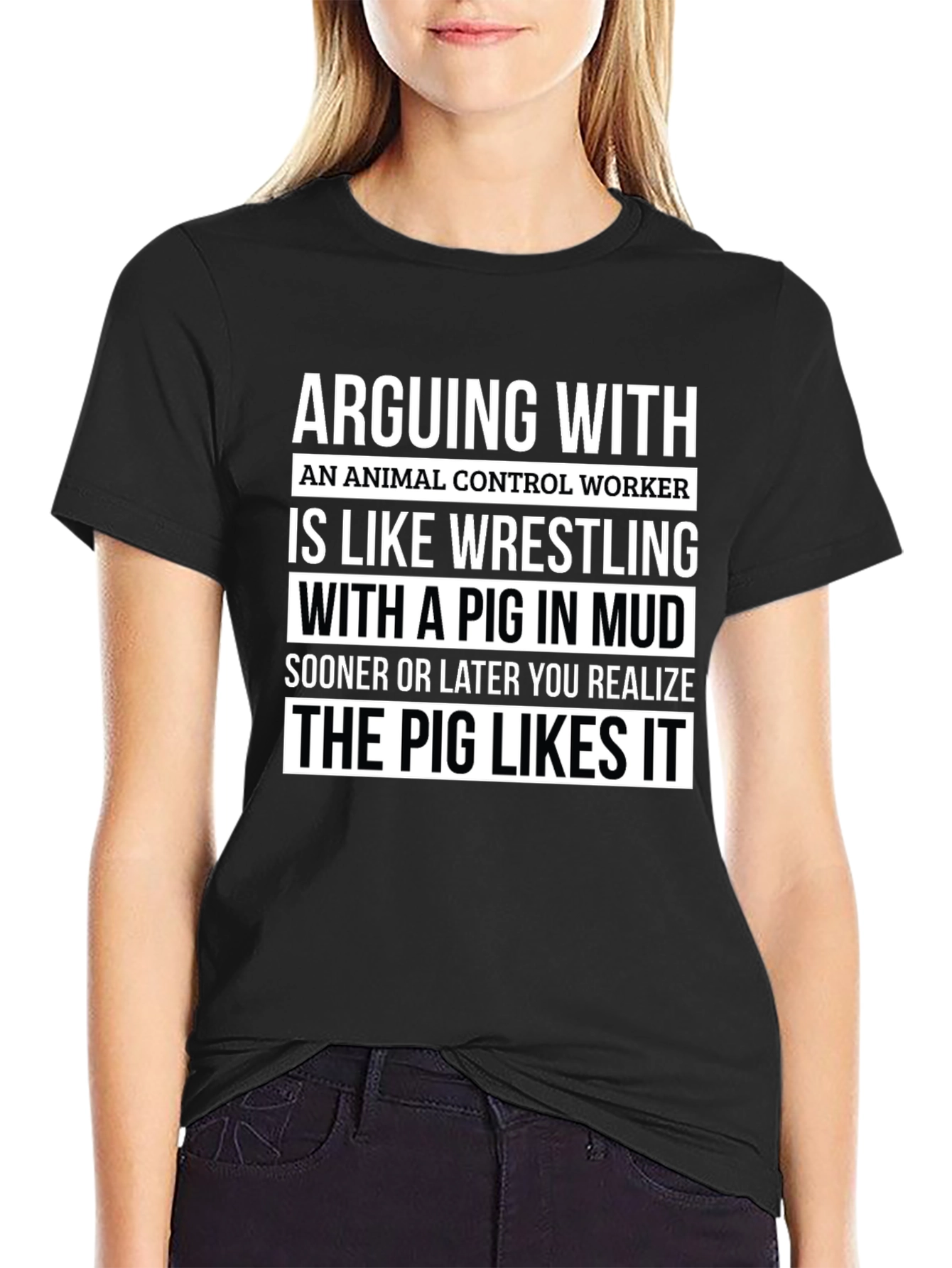 Animal Control Worker Pig T-Shirt