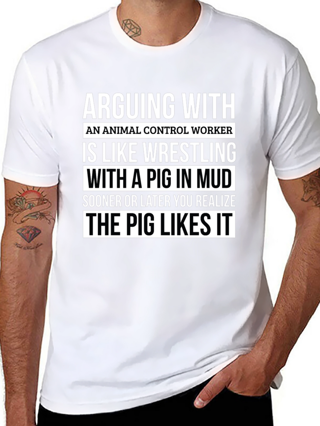 Animal Control Worker Pig T-Shirt