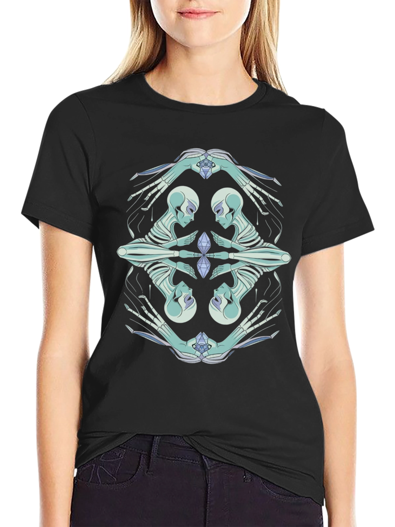 Mystic Skeleton Graphic Tee - Modern Comfort