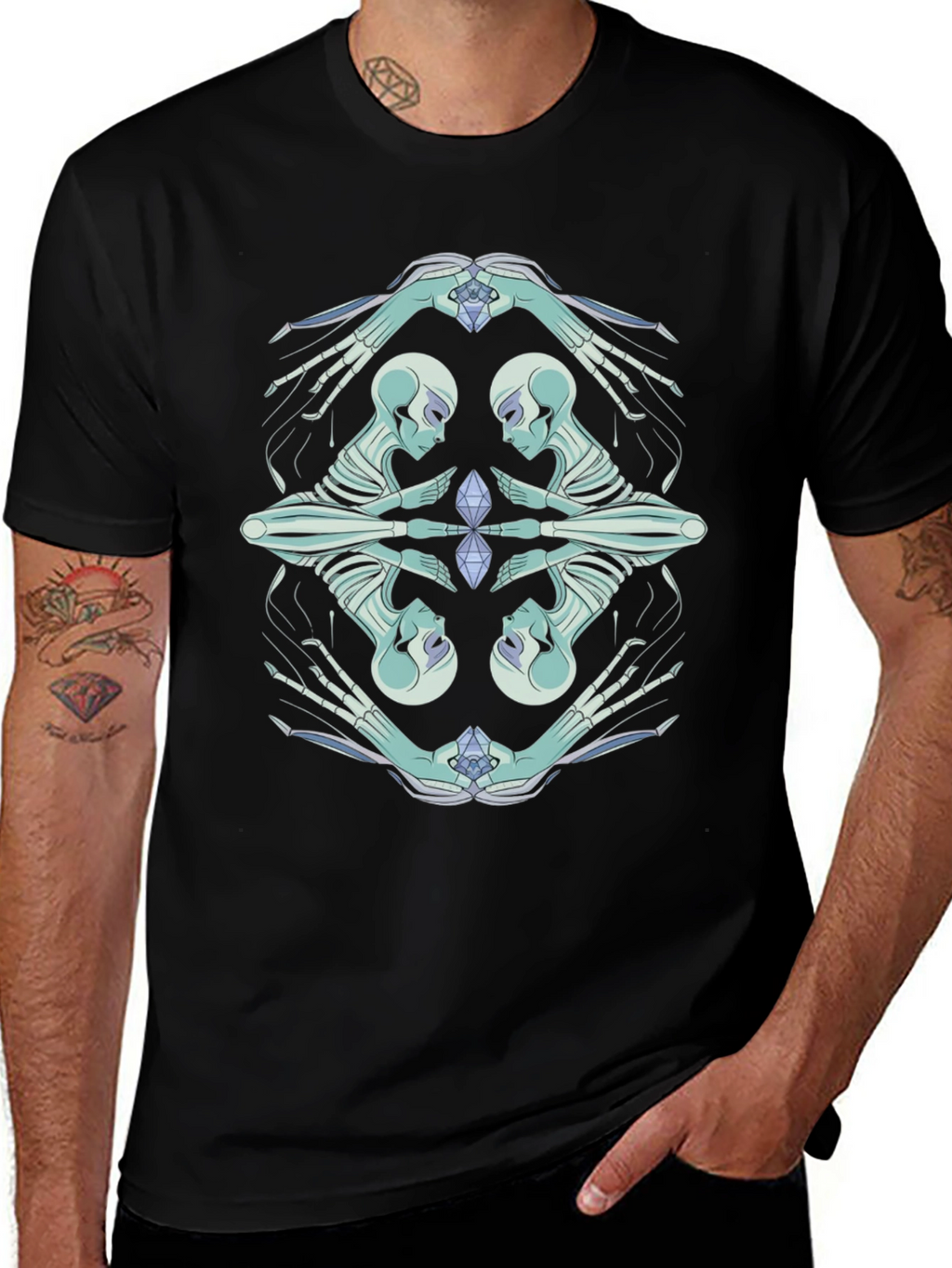 Mystic Skeleton Graphic Tee - Modern Comfort