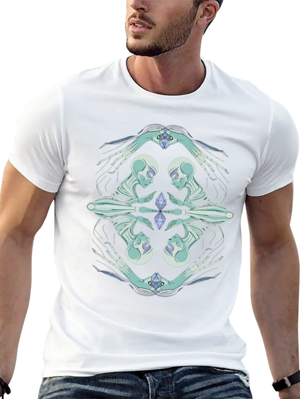 Mystic Skeleton Graphic Tee - Modern Comfort